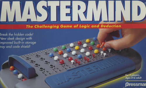 Vintage Mastermind 1995 1996 1998 Game Replacement Code and Key Pegs 