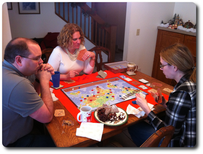 One of our earlier plays with two Parent Geeks and a Gamer Geek