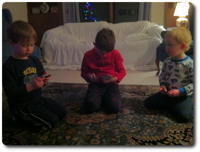 All three of my little geeks immediately went through the new cards with great excitement
