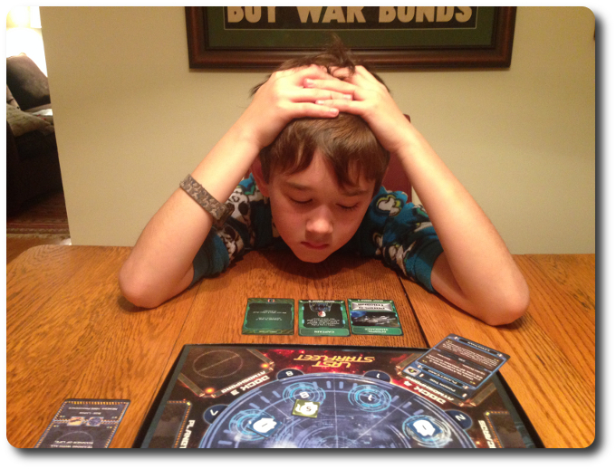When my oldest little geek's ship goes Ghost, he looses all interest in the game