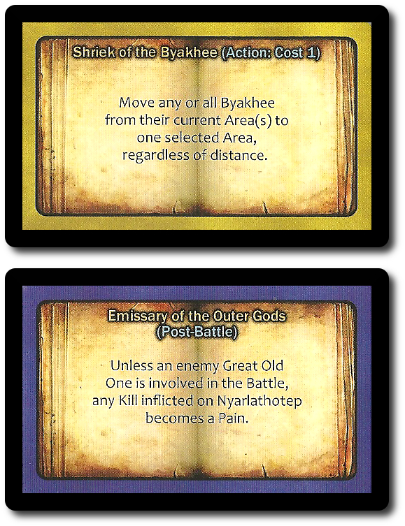 Example of 2 different Spell Books from different factions